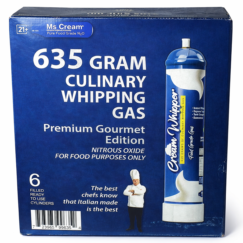 Premium culinary nitrous oxide cream charger box for food whipping purposes