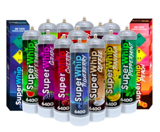 SuperWhip 640g cream charger N2O tanks available near Everett, MA at 133 Main St